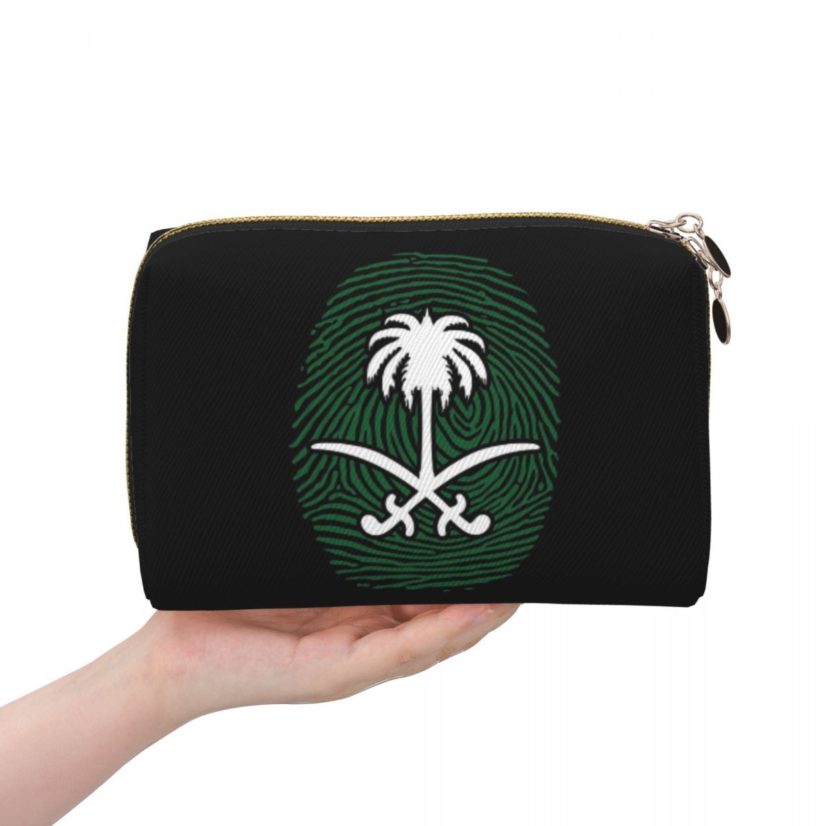 Women Bags Ksa - Königreich von Saudi-Arabien KSA-Flagge, Damen-Kosmetiktaschen, Reise-Make-up-Organizer,