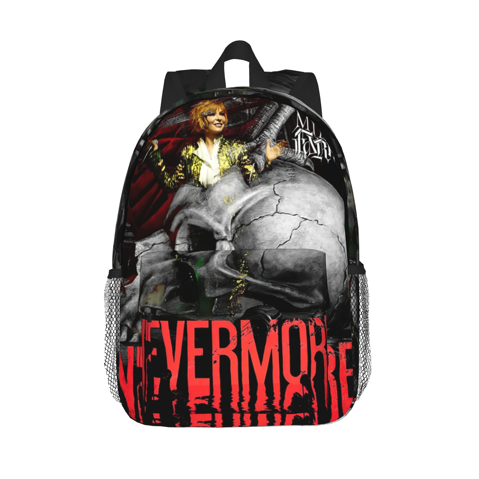 Women Bags Farmers - Nevermore Skeleton Mylene Farmer Rucksack, heißer