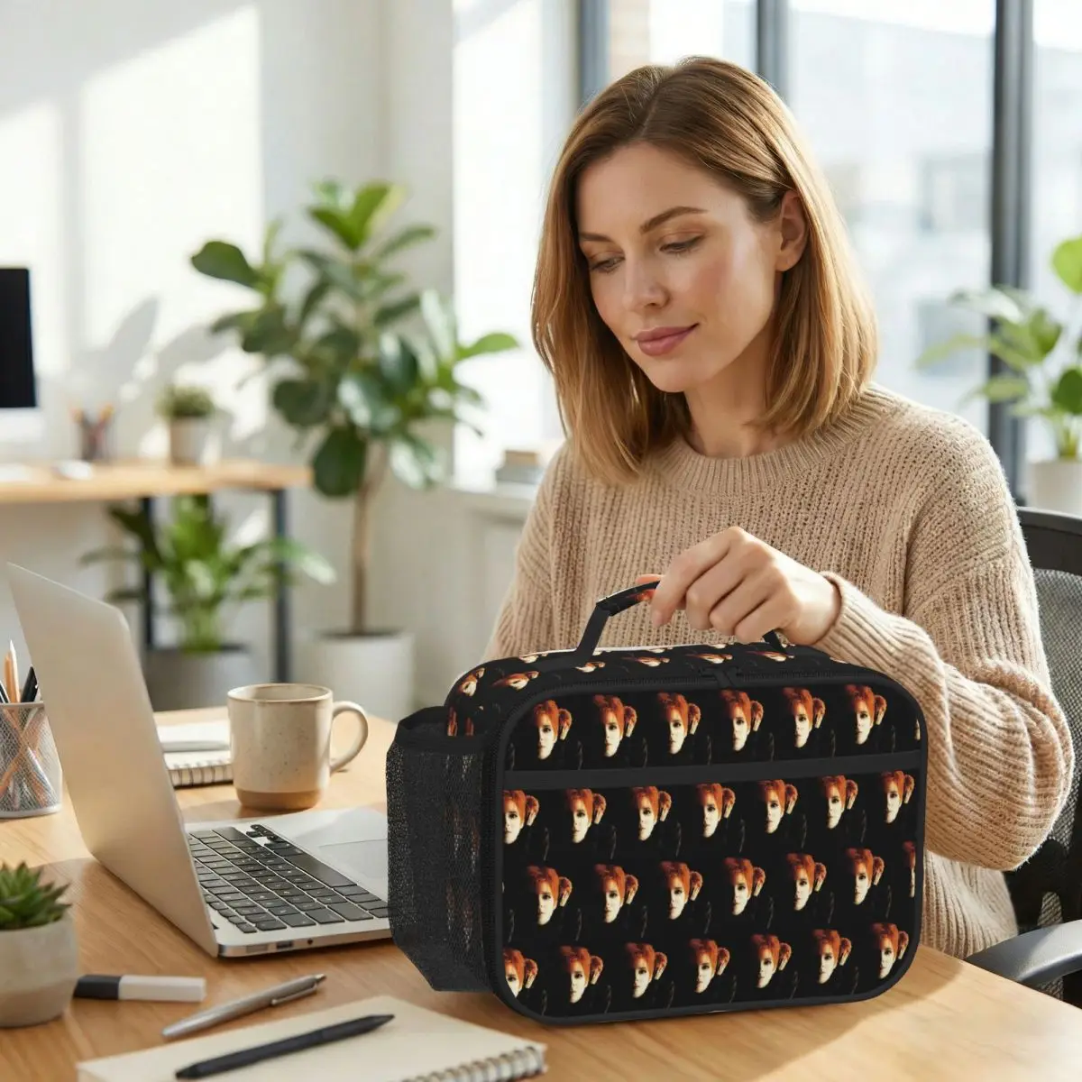 Women Bags Farmers - Mylene Farmer Desenchantee 1 Isolierte Lunchtasche