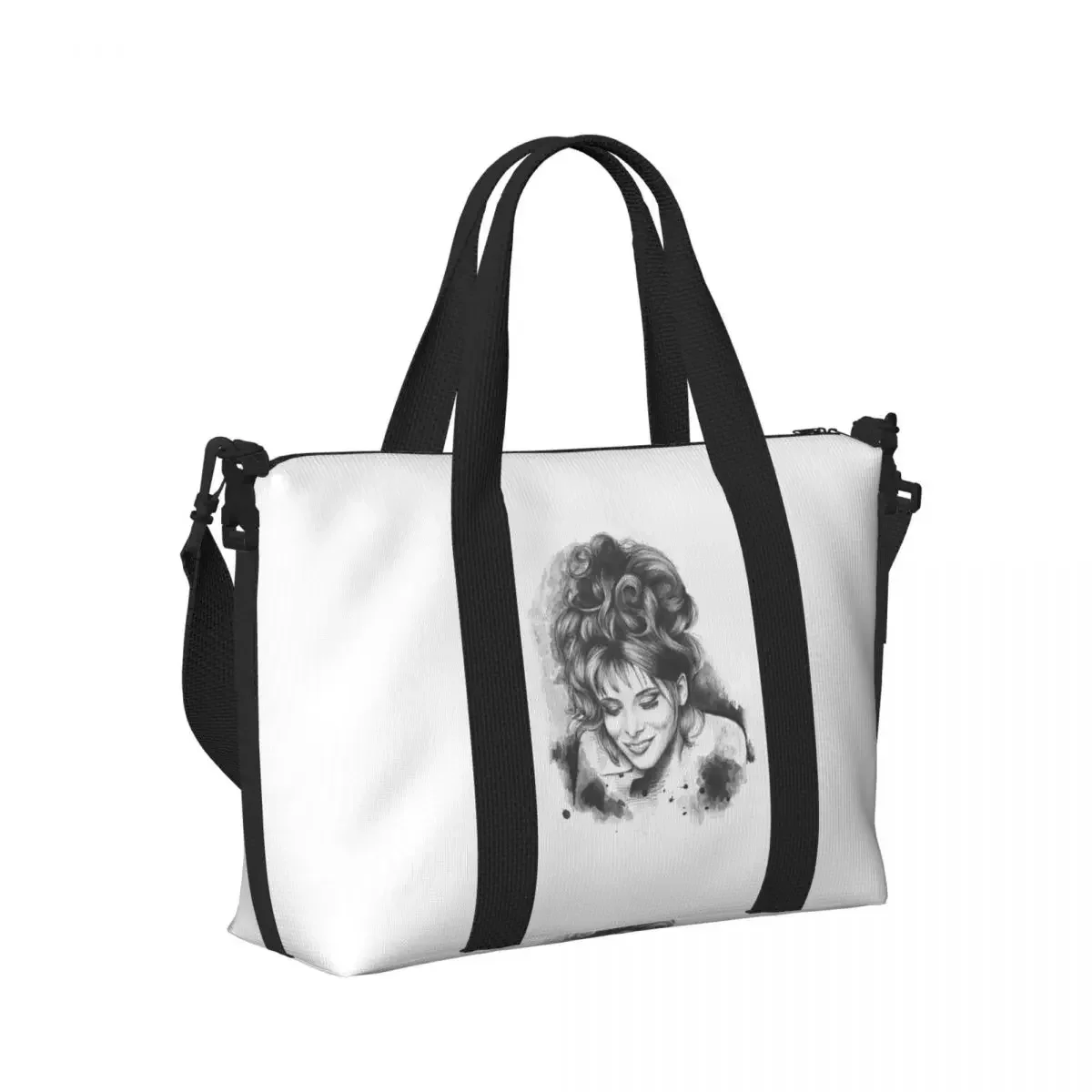 Women Bags Farmers - Mylene Farmer Cartoon French Singer Strand-Reisetasche,
