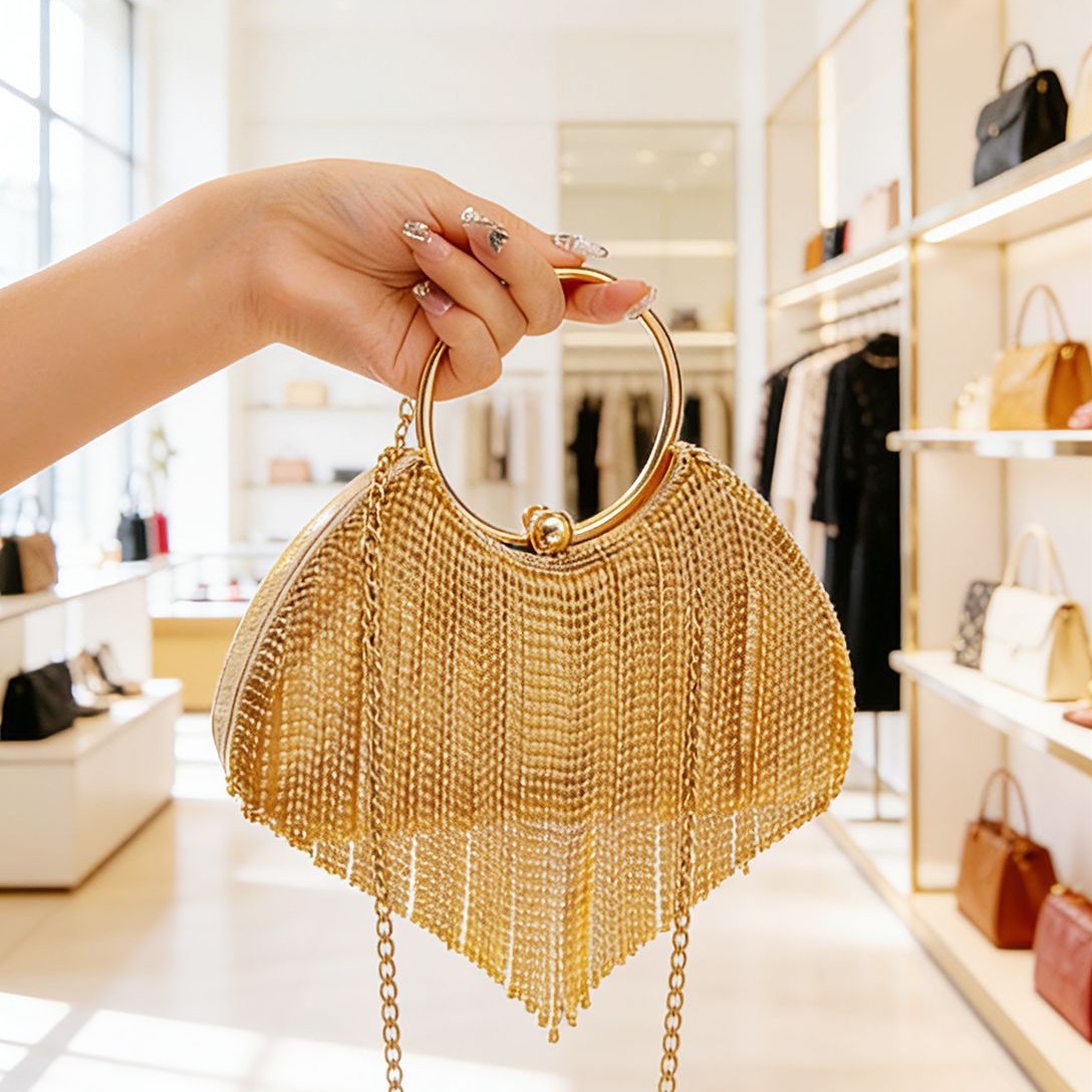 Women'S Evening Bags - Luxuriöse Glitzer-Clutch für Damen, Abendtasche für