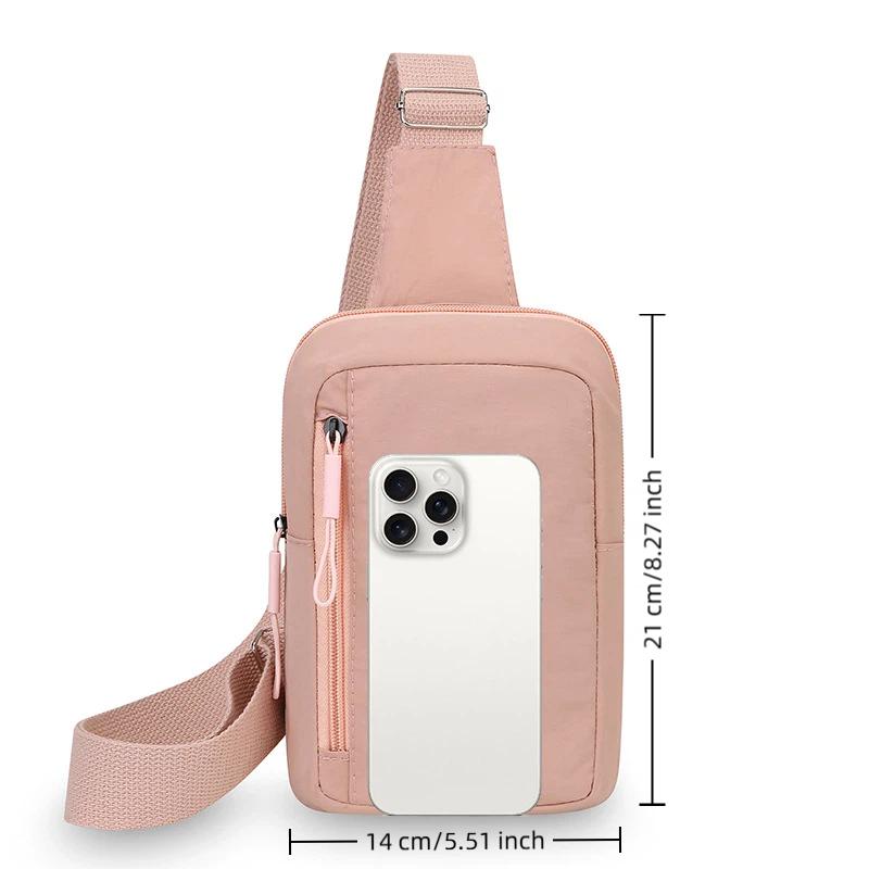 Women Bags Deals - Mini-Umhängetasche, stilvoller Crossbody-Brustrucksack, strapazierfähiges Nylon, kleine