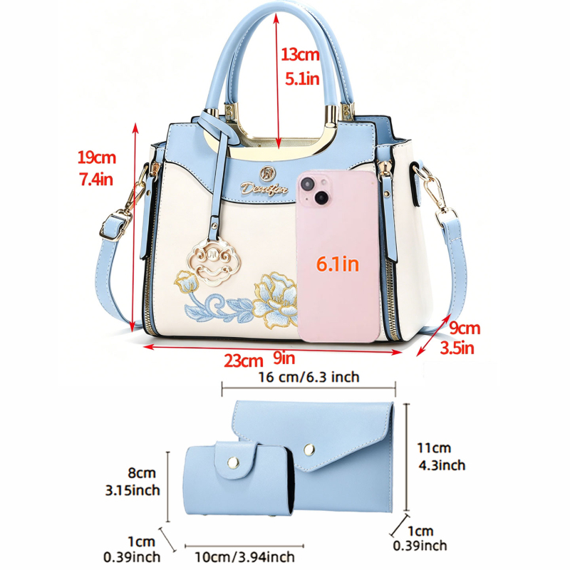 3-teiliges Set hochwertiger be – Women Bags Work Bewertung und Preis