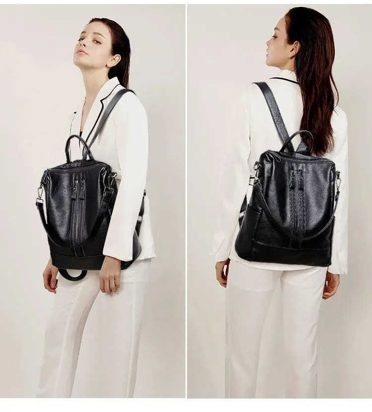Frauen Weiches Leder Rucksack  – Women Bags Office Bewertung und Preis