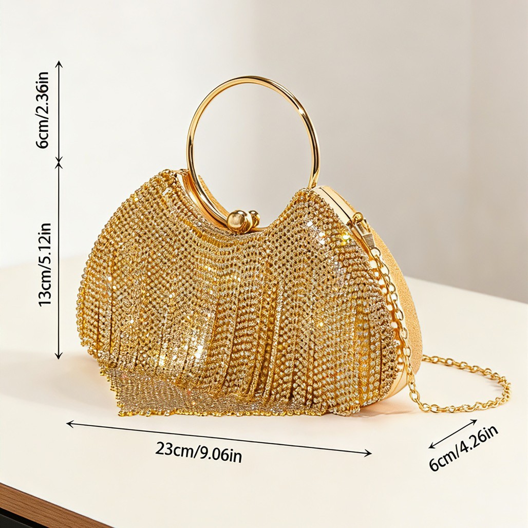 Luxuriöse Glitzer-Clutch für D – Women'S Evening Bags Bewertung und Preis