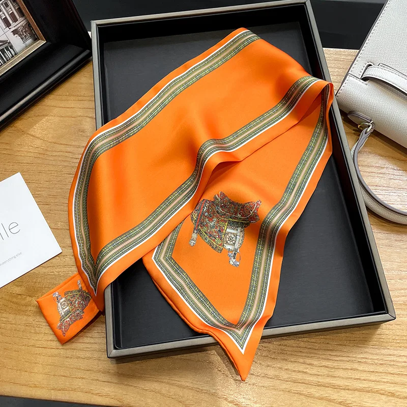 Retro-Druck dünne Seiden schal – Women Bags Office Bewertung und Preis
