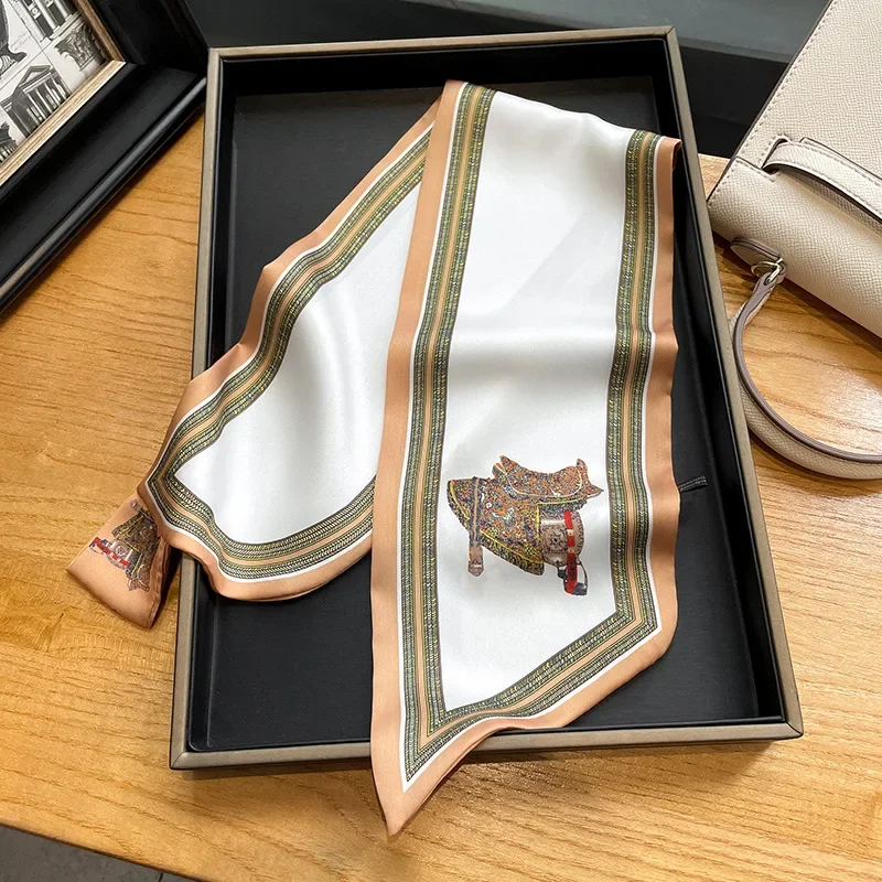 Retro-Druck dünne Seiden schal – Women Bags Office Bewertung und Preis