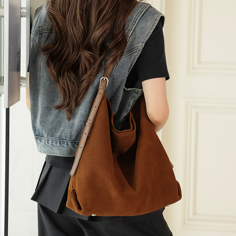 Damen Echtleder Wildleder Groß – Hobo Bag Slouchy Bewertung und Preis