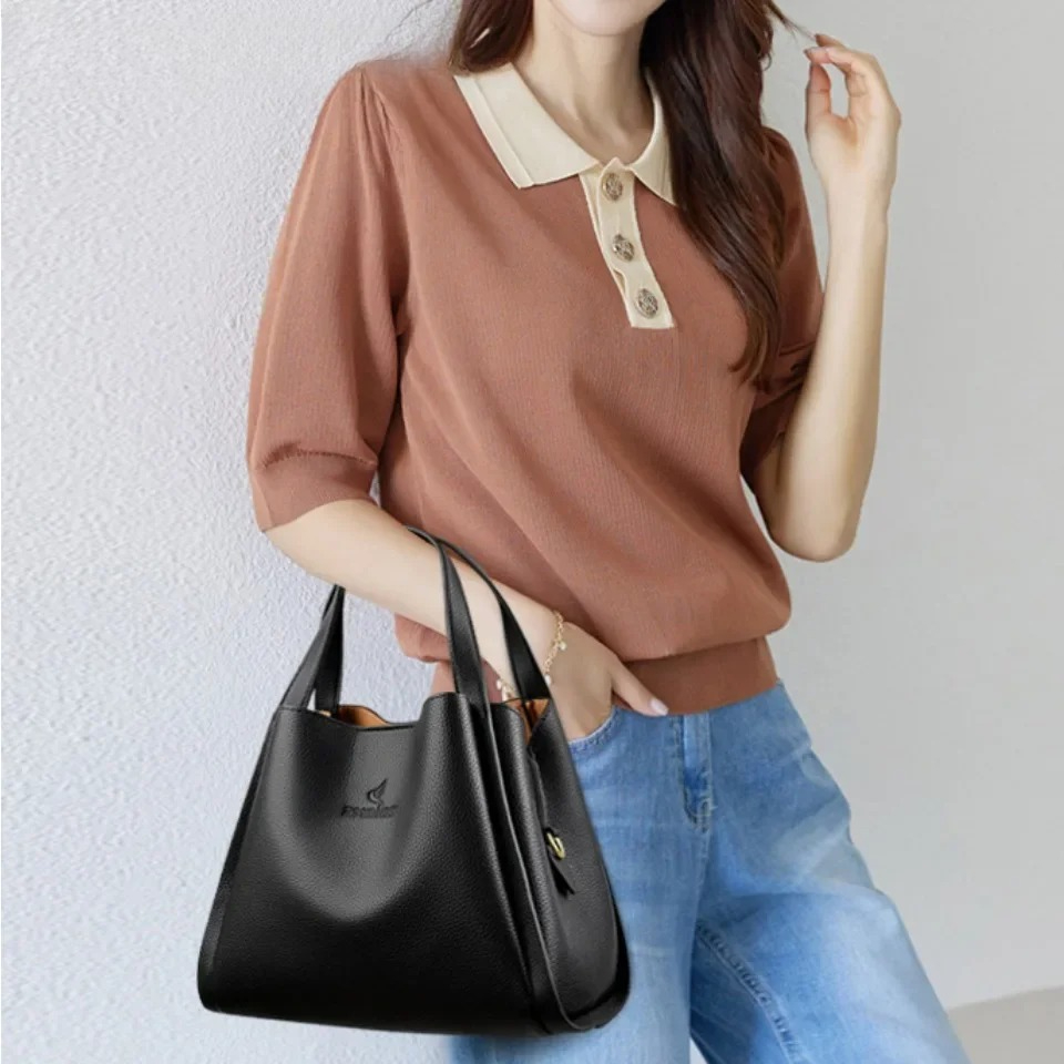 Weiche Leder-Tragetasche mit G – Women Bags High End Brands Bewertung und Preis