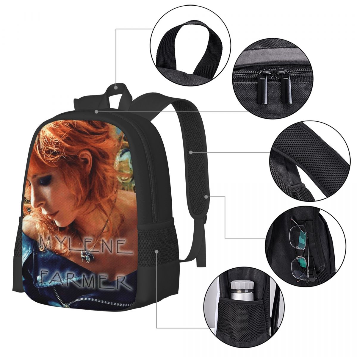 Mylene Farmer French Singer Ru – Women Bags Farmers Bewertung und Preis